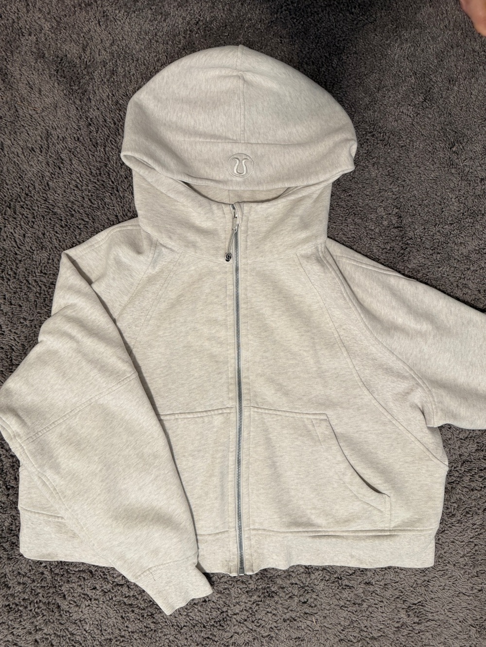 Lululemon Scuba Crop Full Zip Hoodie